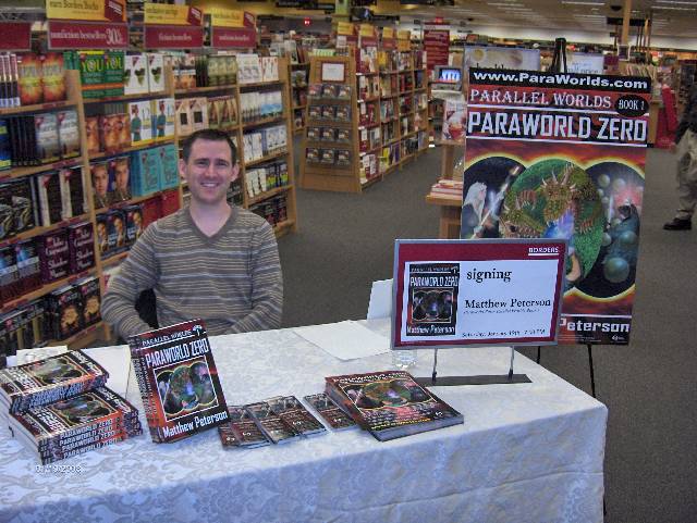 Matt's first book signing at Borders in Arizona